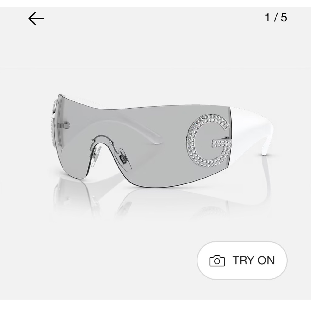 Dolce & Gabbana Gray and White Women's Glasses